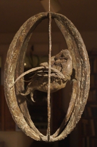 Sibyl. Unique cast bronze. H. 18 inches (hanging piece).