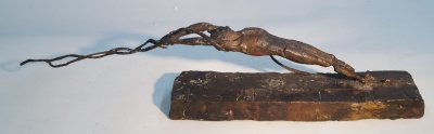 Study for Hippolytus I. Unique cast bronze. L. 23 inches.